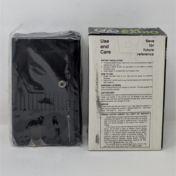 Vintage General Electric GE AM Transistor Radio 7-2705 Solid State New In Box - Picture 3 of 8